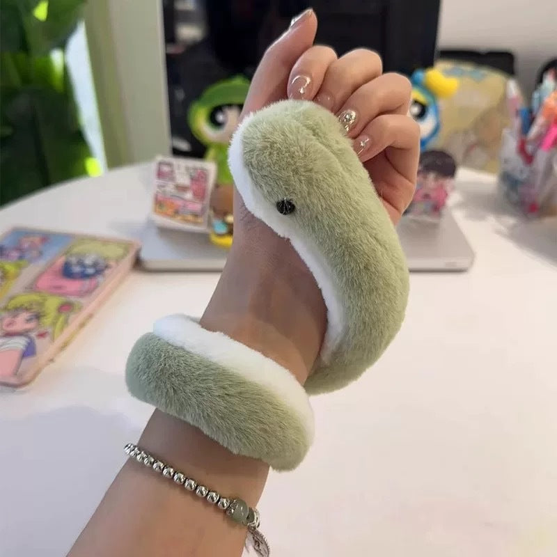 Wholesale Wholesale cute wrist little green snake plush toy