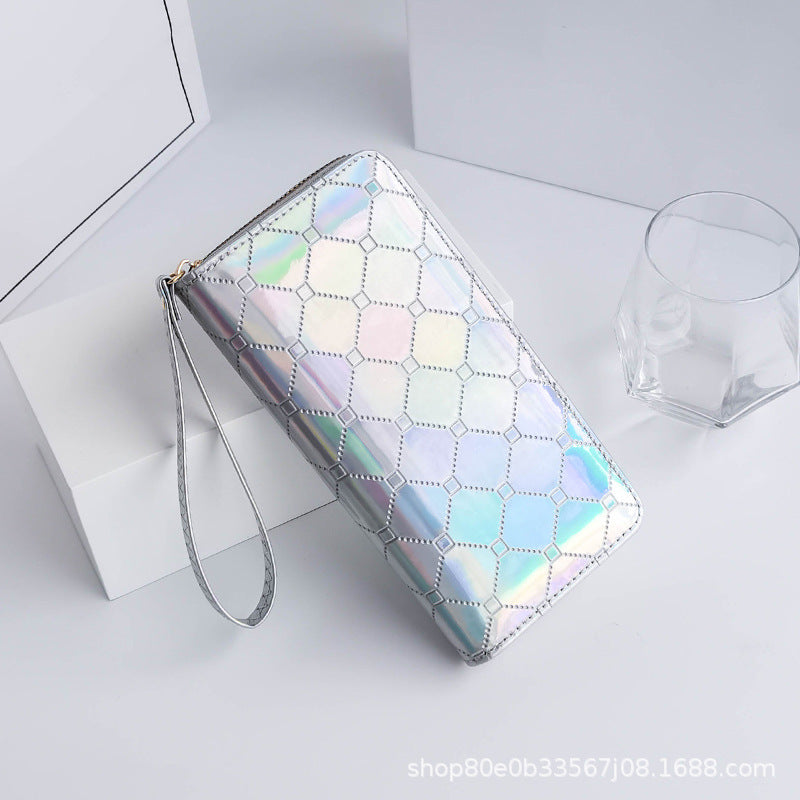 PULO PU Letra impresa de tres veces billetera