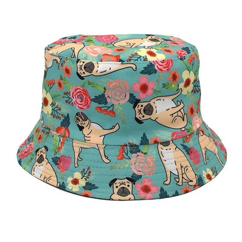 Wholesale Cartoon Football Print Outdoor Leisure Bucket Hat