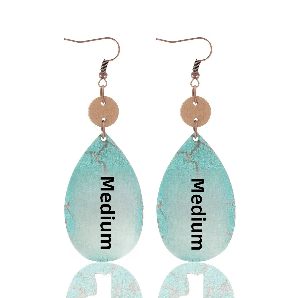 Wholesale cactus sheep head pattern irregular shape wooden earrings