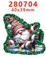 Wholesale Random 30pcs Green Christmas Cartoon Acrylic Flatback