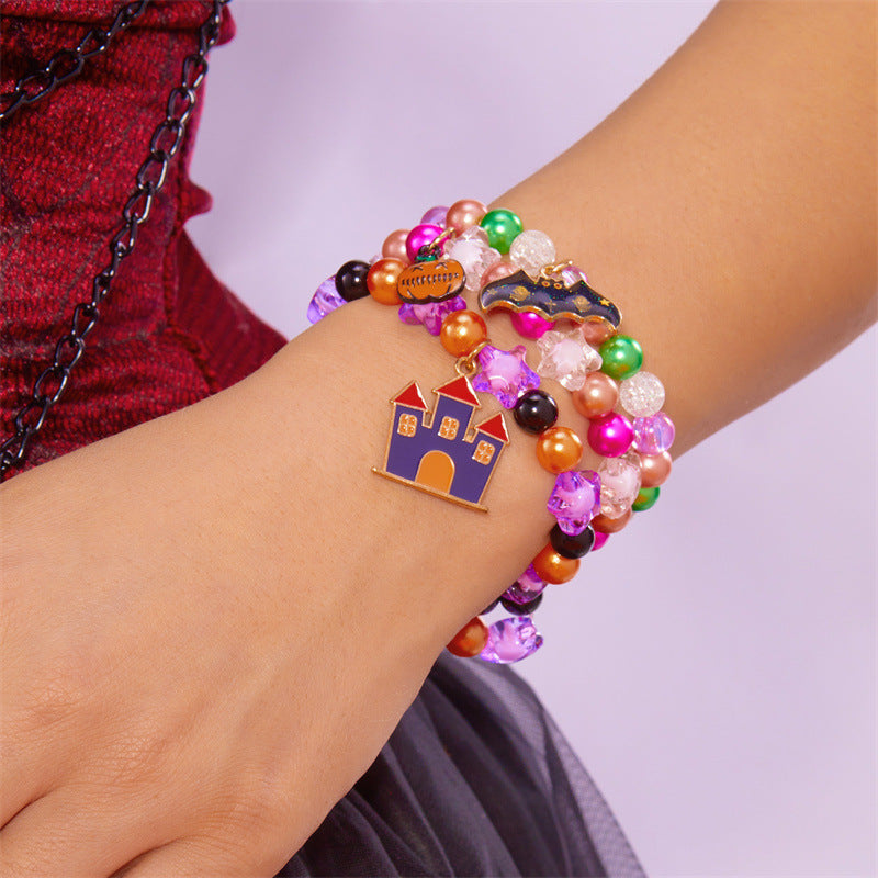 Wholesale women' s  pumpkin ghost bracelet