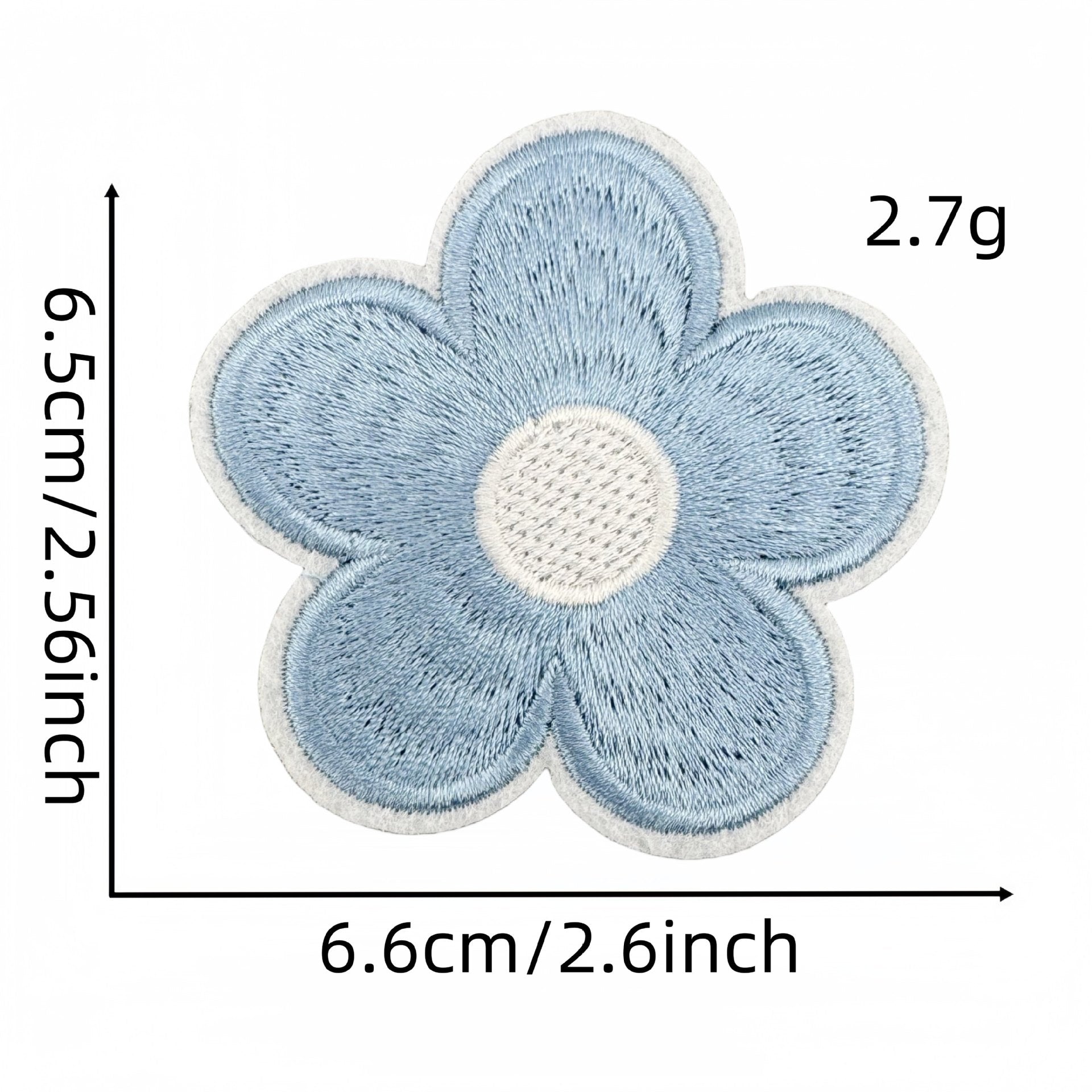 Wholesale Trendy Blue Cartoon Candy Embroidered Patch Applique For Clothing DIY Decorative Accent Resale
