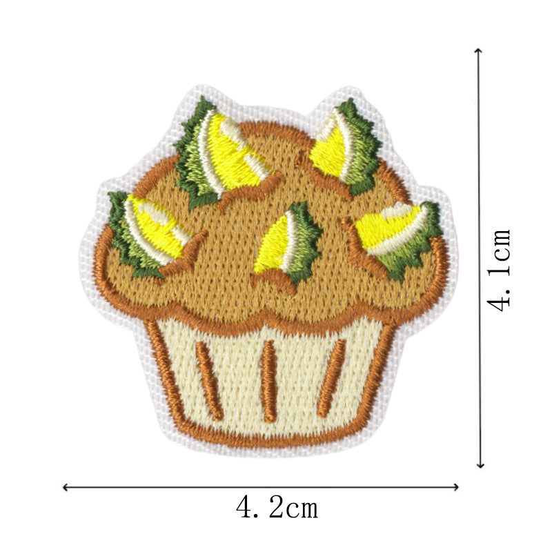 Wholesale Cute Durian Fruit Embroidered Patches 9Pcs Iron On DIY Sewing Applique For Clothes Bags Fashion Accessory