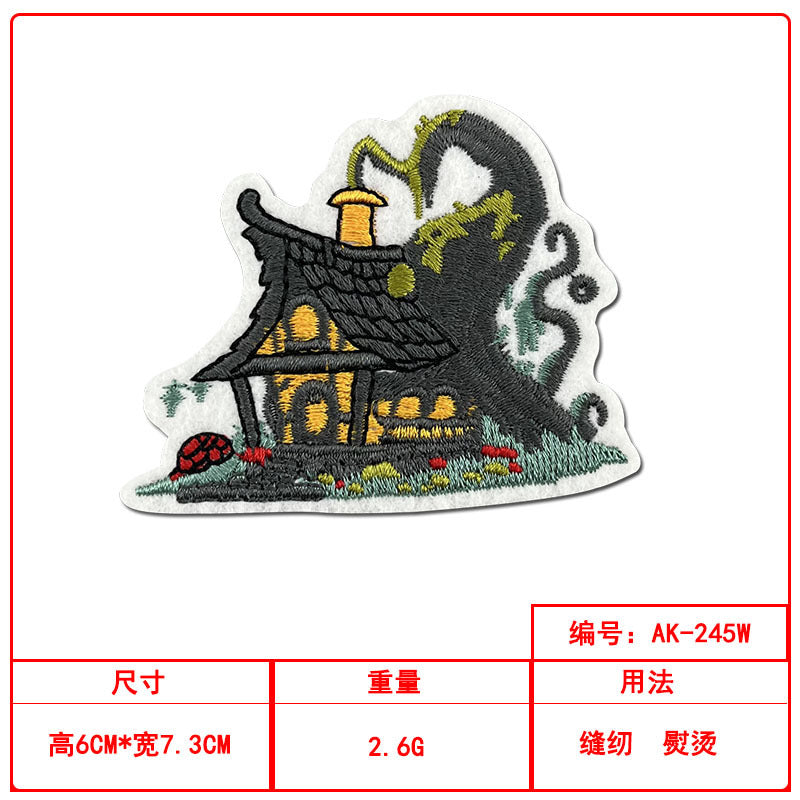 Wholesale Ghost Witch Embroidered Patch