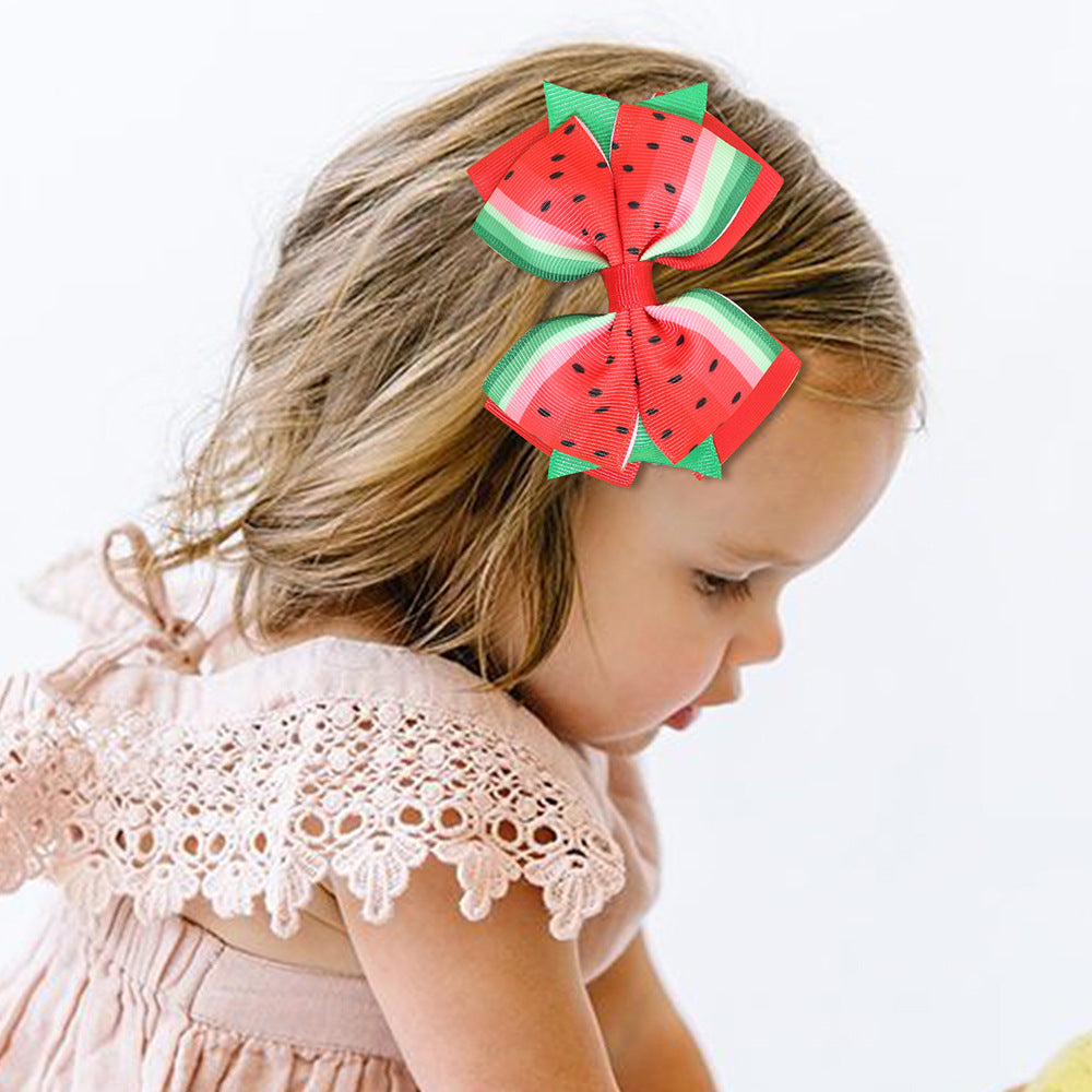 Wholesale Fabric Fruit Children's Hair Clips