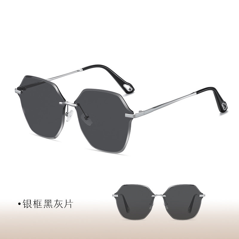 Wholesale Frameless gradient sunglasses for women