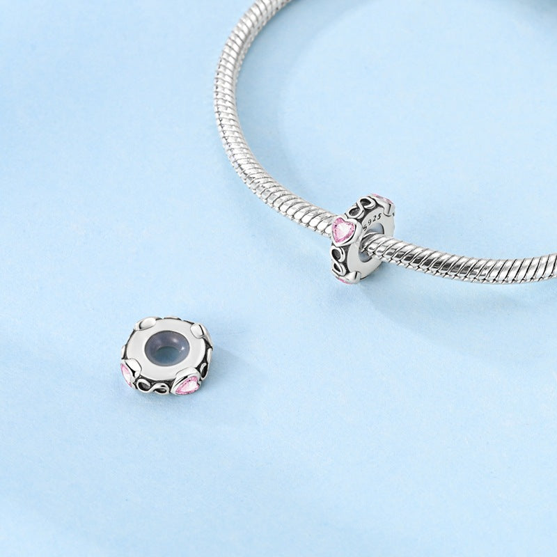 Wholesale  eternal heart-shaped rubber plug Charms