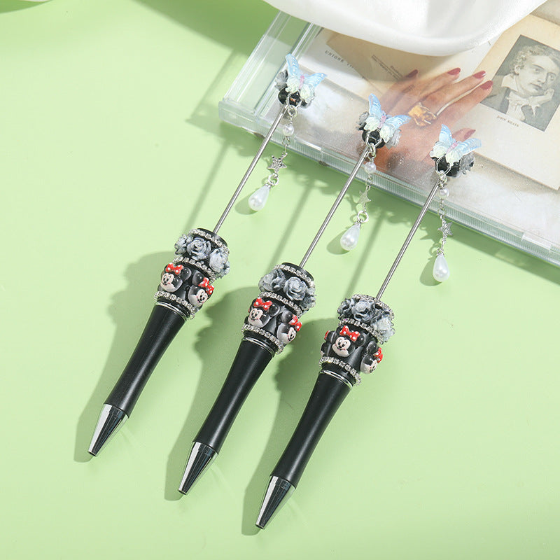 Wholesale 10pcs Heavy Industry Cartoon Cute DIY Beaded Pen