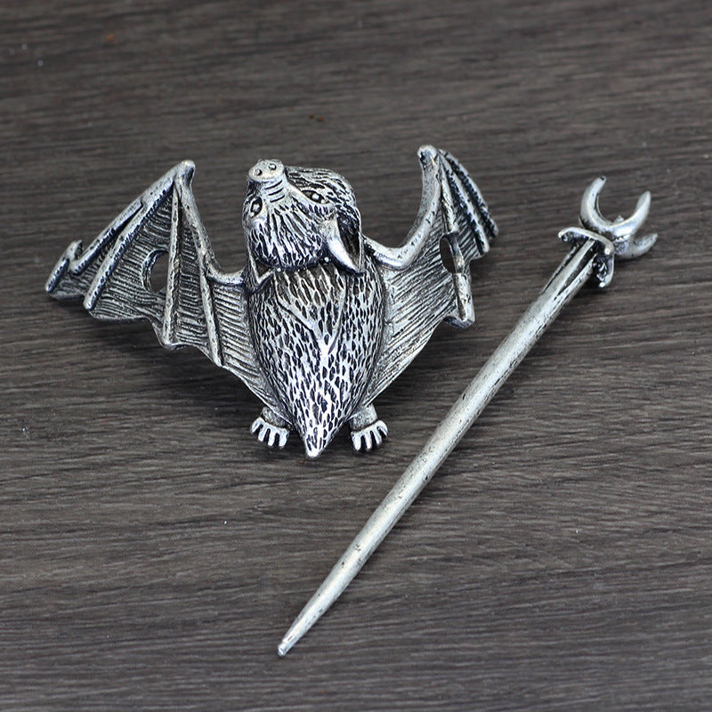 Wholesale Vintage antique silver flying dragonfly hairpin accessories medieval style