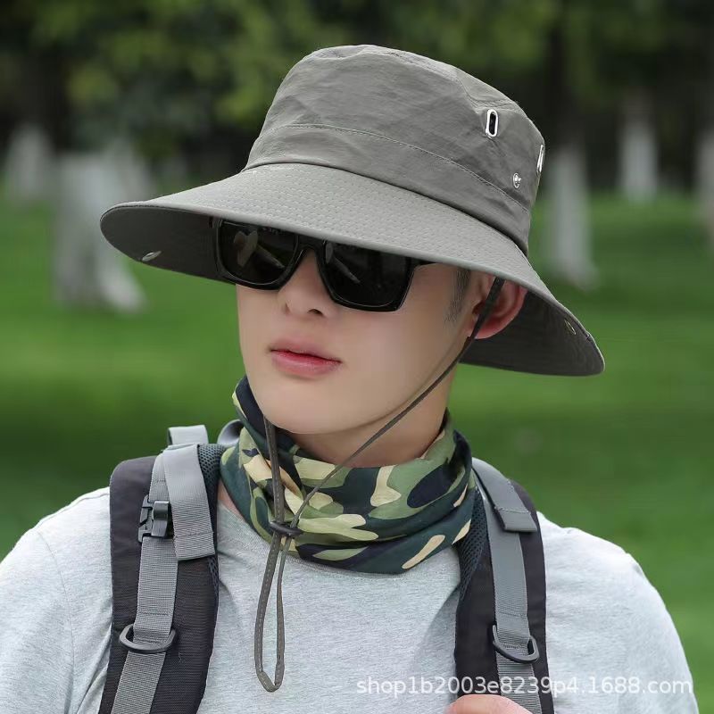 Wholesale Western Denim Summer Outdoor Anti-UV Fisherman Hat