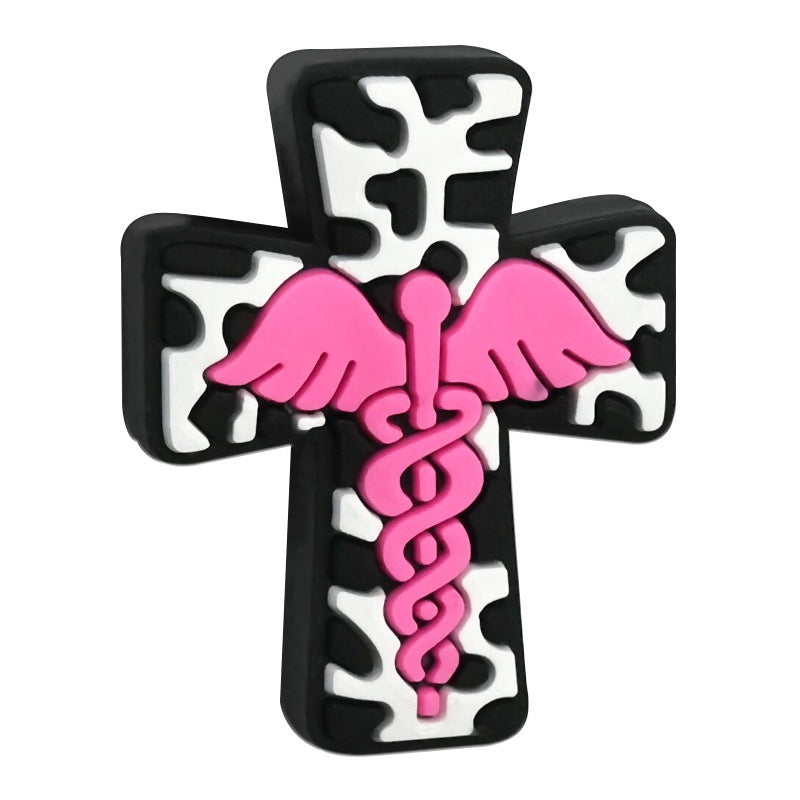 Wholesale Random 100pcs phrase cartoon cross Focal Beads