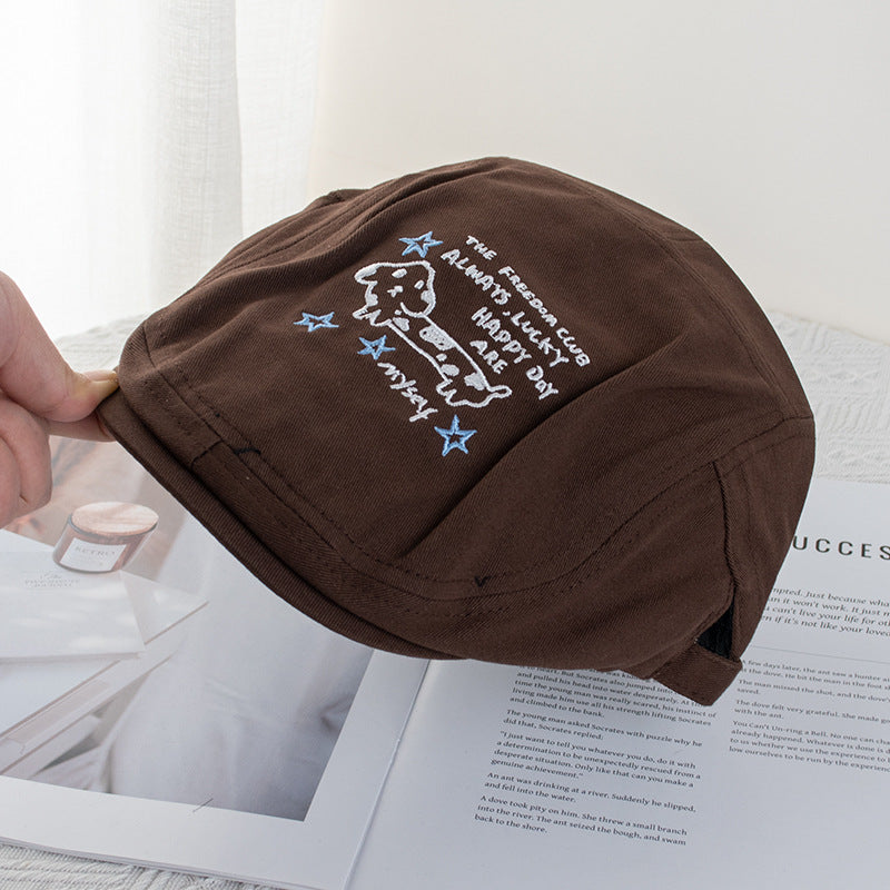Wholesale Cute Puppy Letters Embroidered Forward Cap