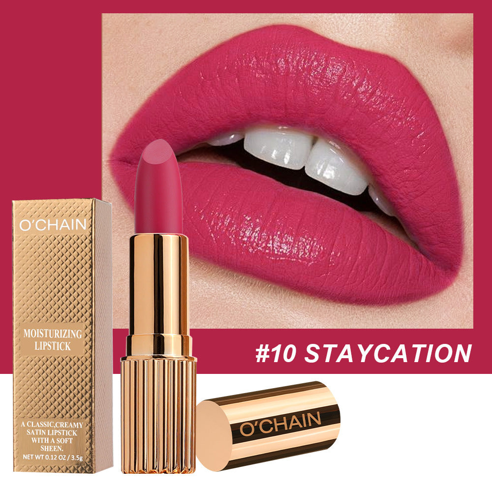 Wholesale No fading, no fading lipstick, no stain, lip plumping mirror moisturizing lipstick