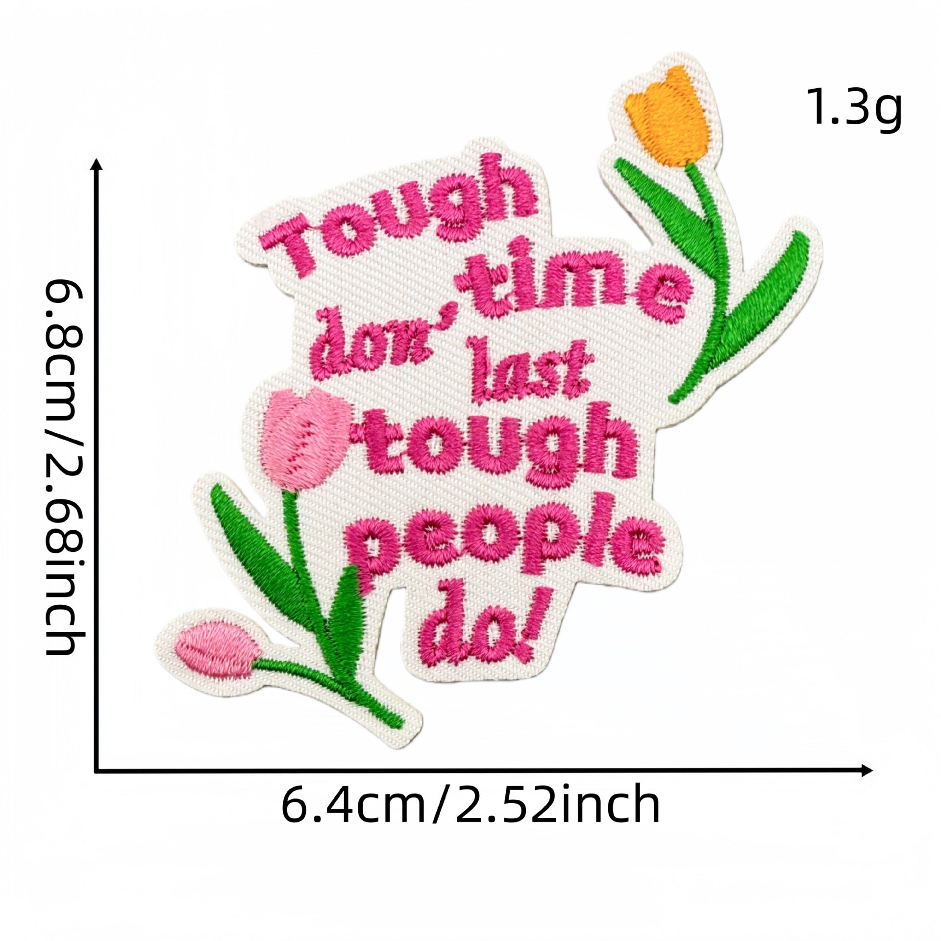 Wholesale Pink English Inspirational Embroidered Patch Cartoon Slogan Decorative Accent For Clothing Bags Home Decor