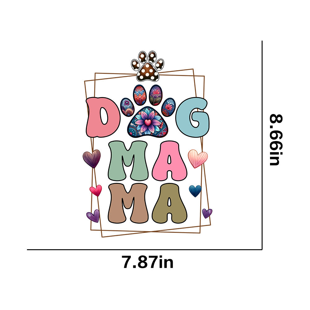 Wholesale 10pcs Dog Mom Series UV DTF Ready to Press Transfers Wraps