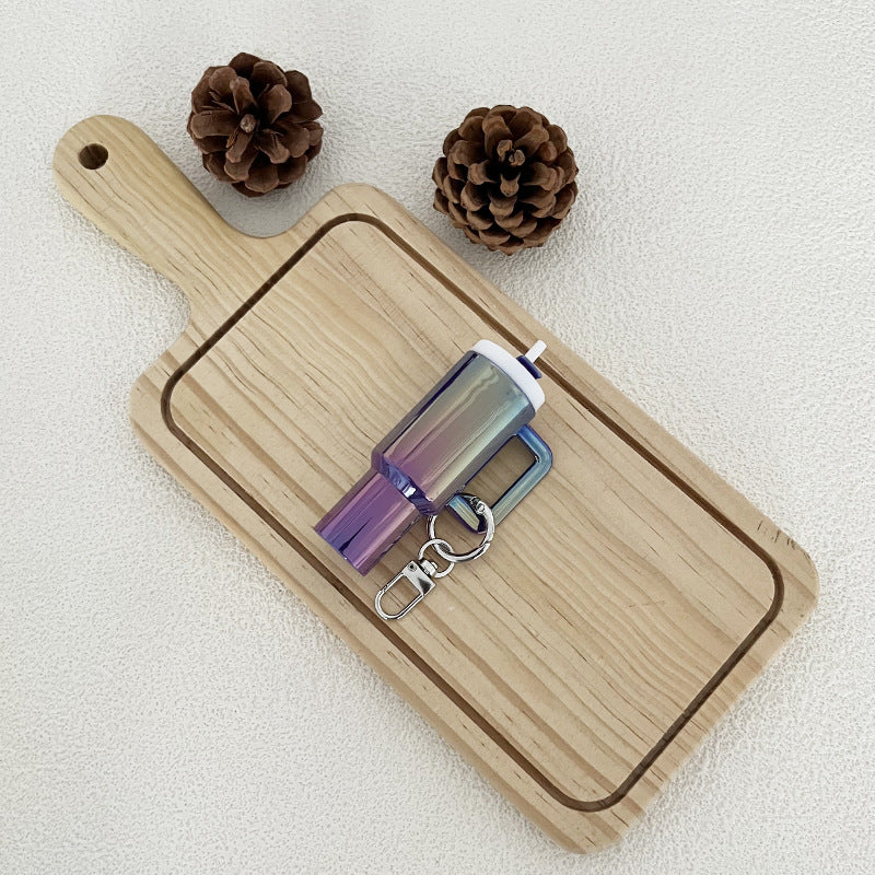 Wholesale Colorful openable mini cup keychain pendant