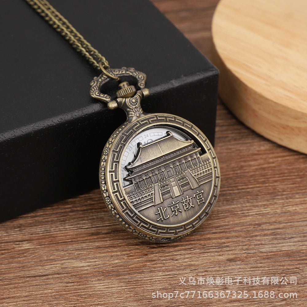 Wholesale Vintage Great Wall Tourist Souvenir Pocket Watch