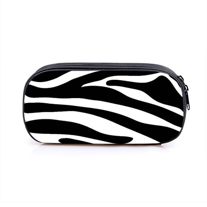 Wholesale Cow Pattern Series Simple Polyester Pencil Case