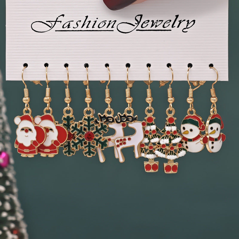 Wholesale Alloy Snowman  Gift Earrings