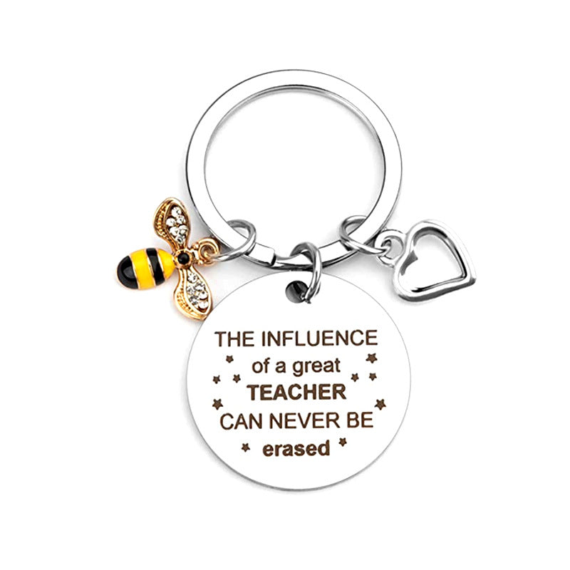 Wholesale Stainless Steel Bee Keychain