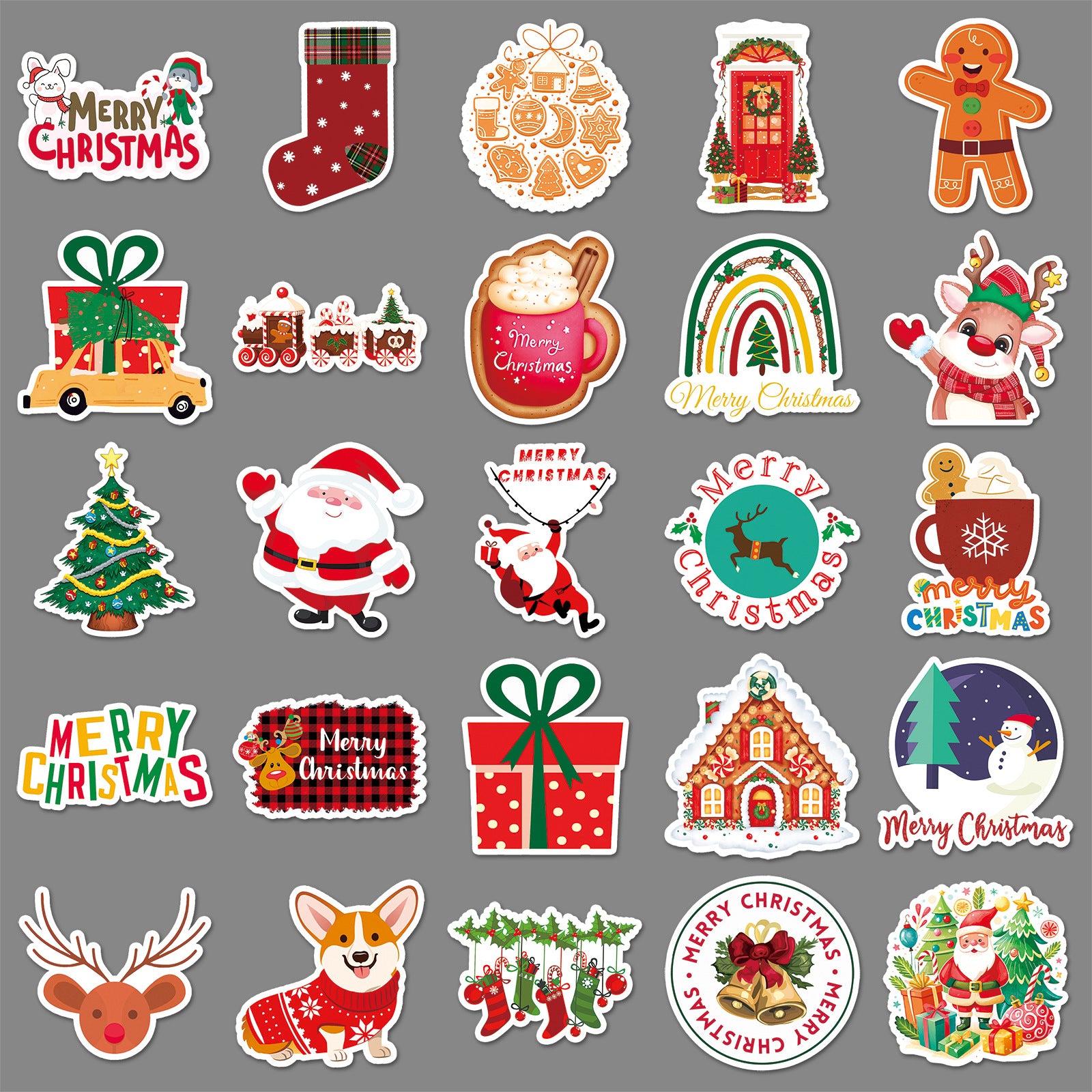 Wholesale 50PCS/ PACK  Christmas Graffiti Stickers