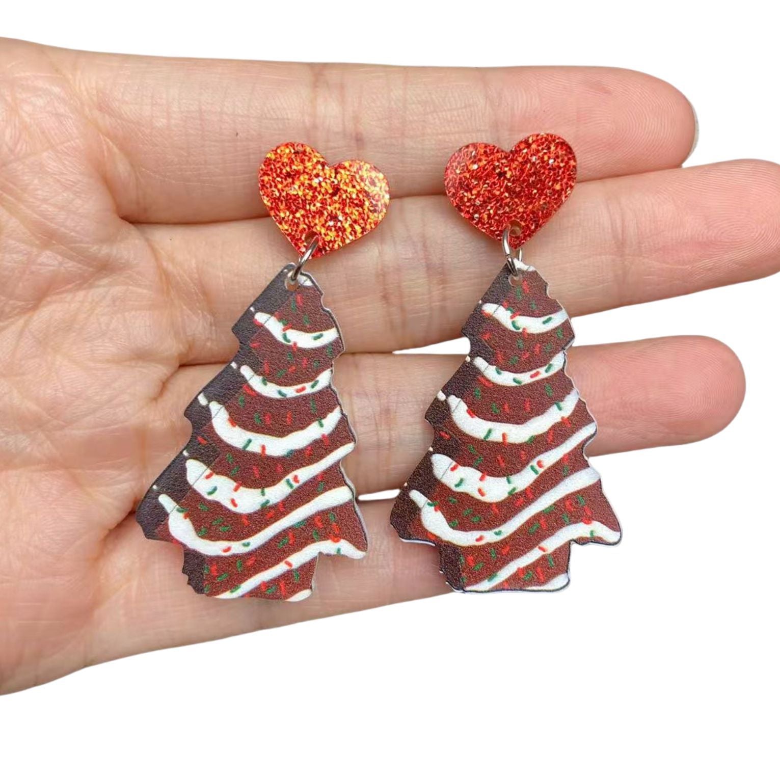 Wholesale Christmas Tree Rainbow Koala Dinosaur Cactus Acrylic Earrings