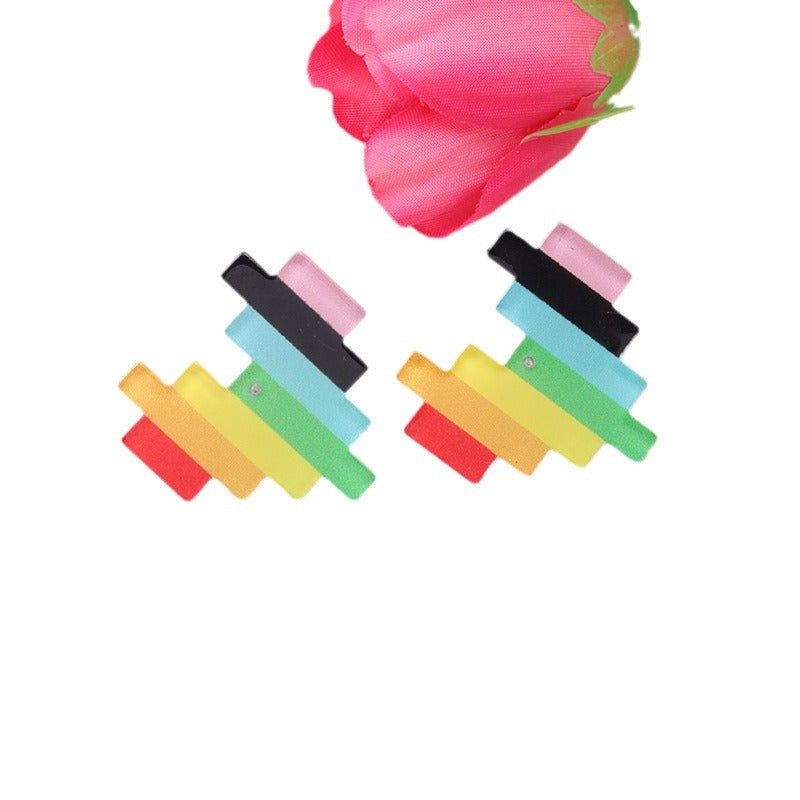 Wholesale LGBT Rainbow Love Acrylic Earrings
