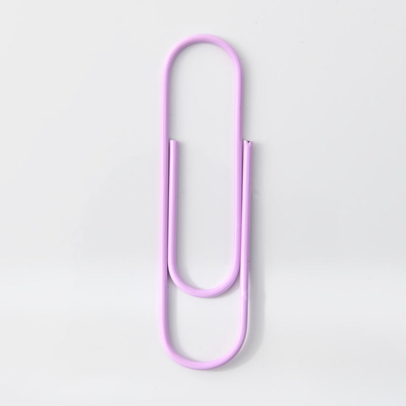 Wholesale Color paper clip 100mm large paper clip plastic-coated paper clip metal 10cm extra large paper clip