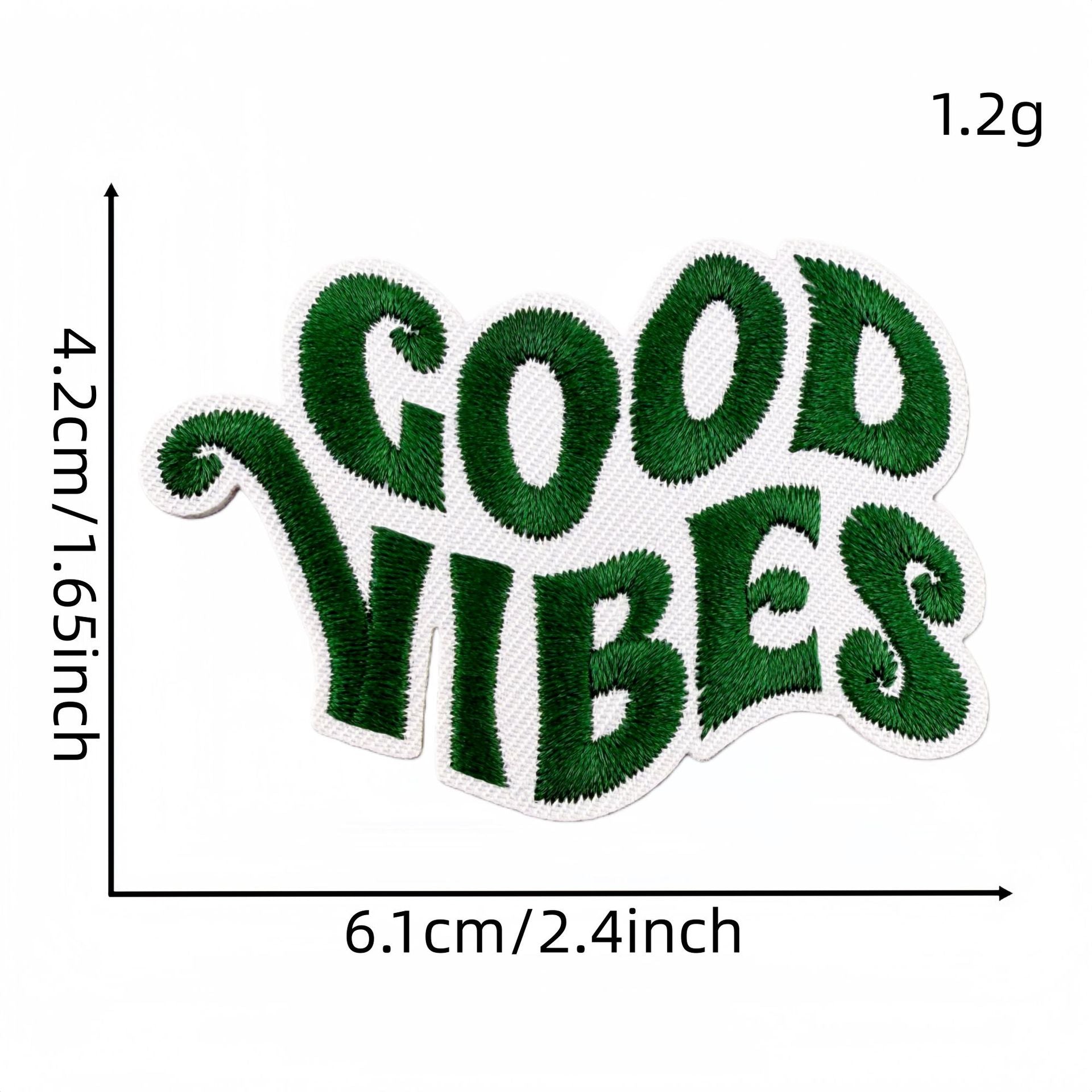 Wholesale Forest Fairy Embroidered Patches Green Macaron Design Iron On Applique Fashion Decorative Gift