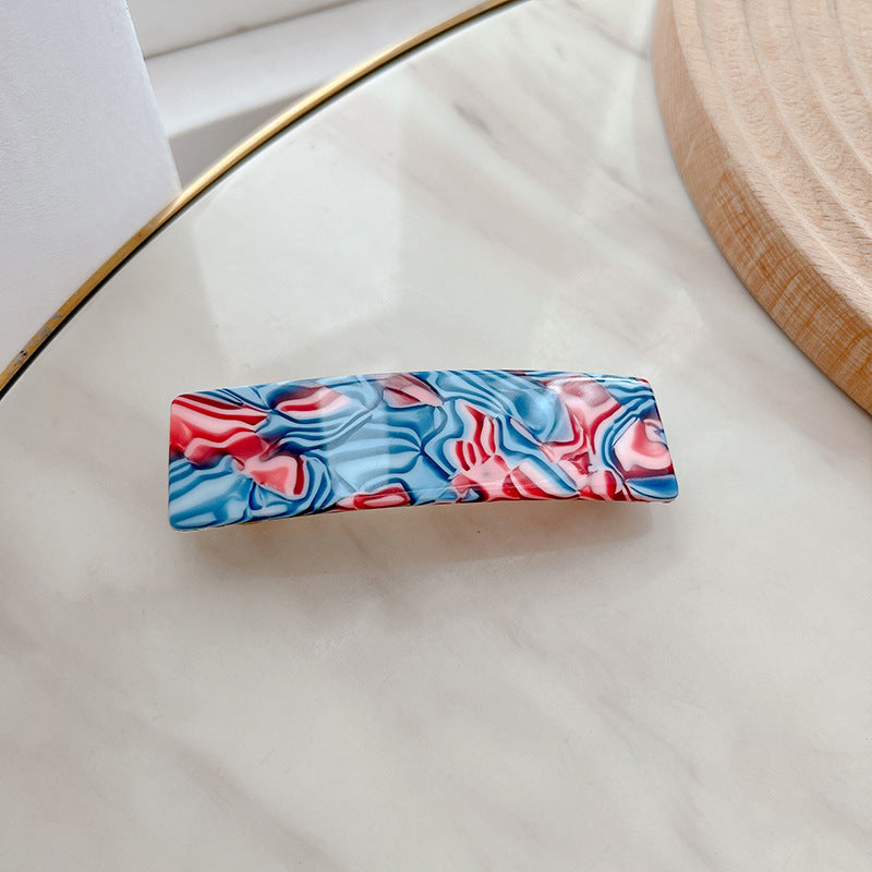 Wholesale Temperament Simple Hair Accessory Horizontal Clip One-line Rectangular Versatile Spring Clip