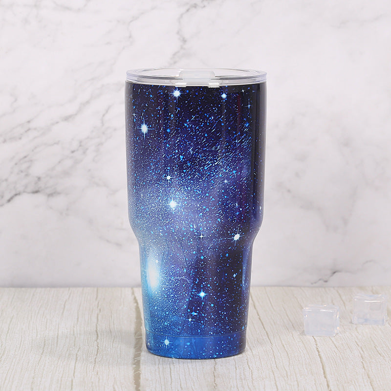 Wholesale 30oz Stainless Steel Large Capacity Dazzling Starry Sky Ice Bomber Cup