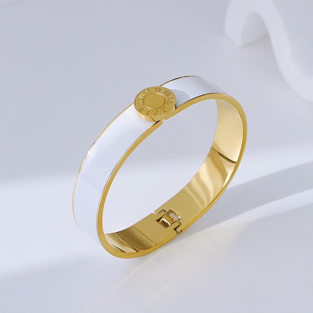 Wholesale Colorful Enamel Titanium Steel Bracelet