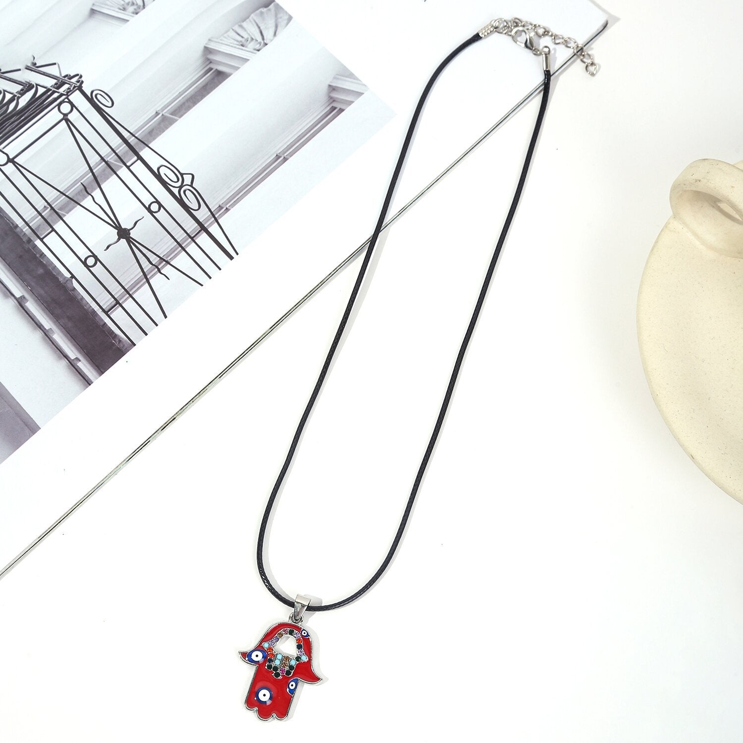 Wholesale Alloy Devil Eye Necklace