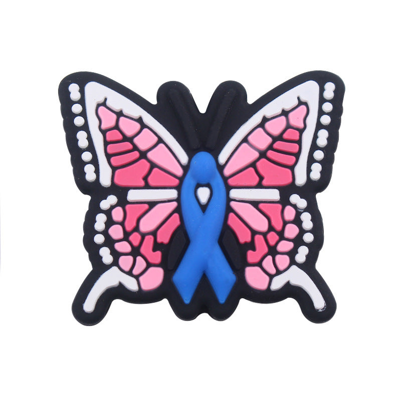 Wholesale Creative Butterfly Pattern Silicone Beads