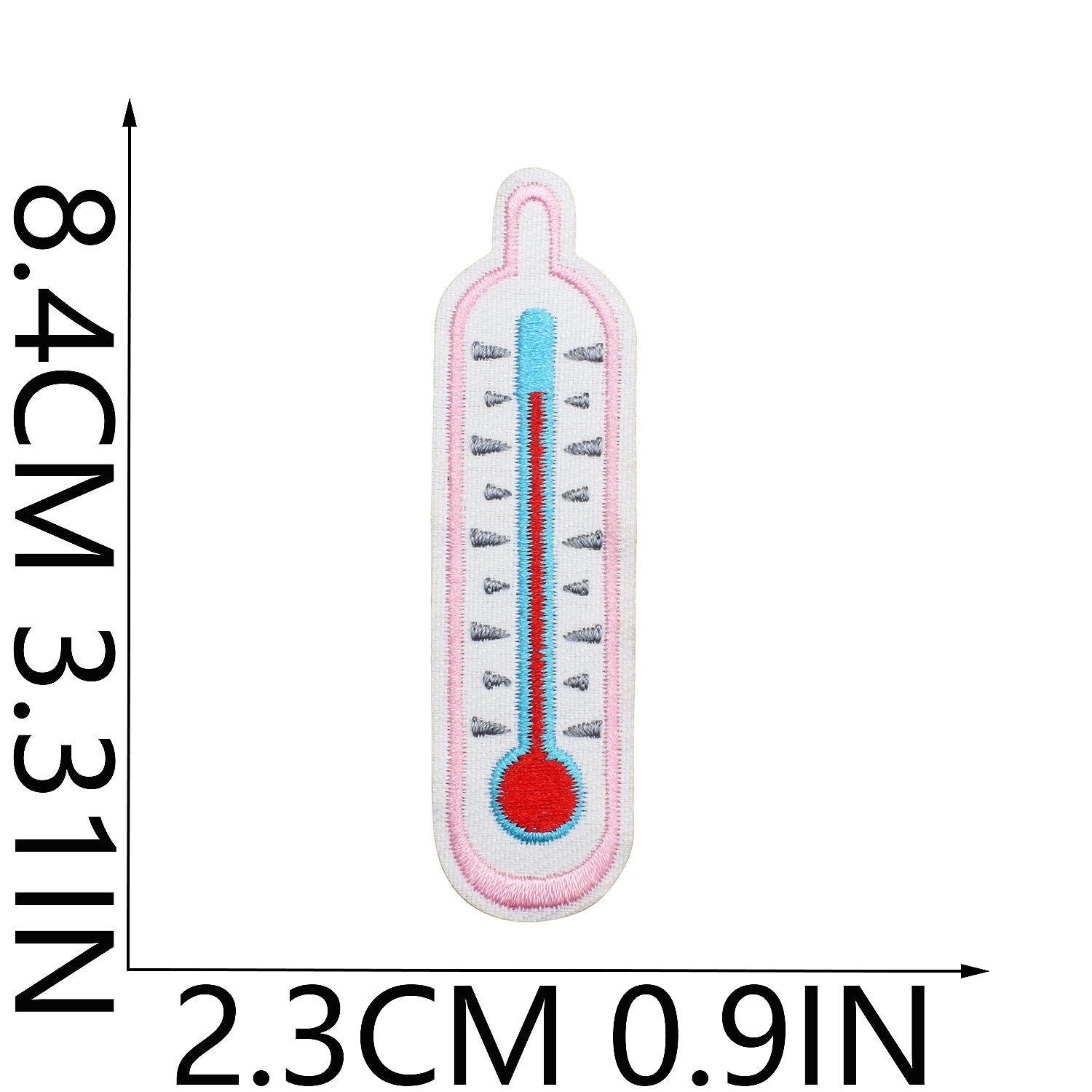 Wholesale Modern Red Blue Medical Rescue Team Embroidered Patches Cartoon Stethoscope Polyester Clothing Decoration Gift