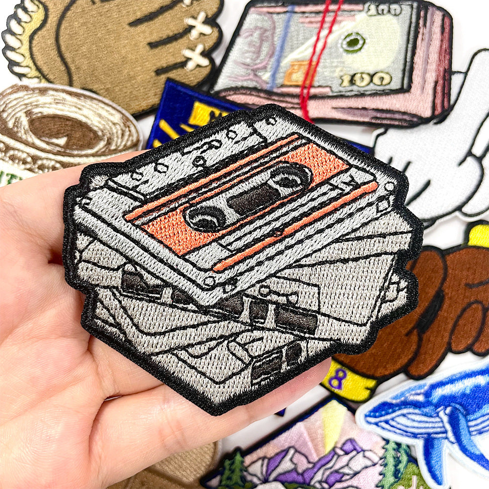 Wholesale Polyester Embroidered Iron On Patches 10 Styles Chic Decorative Coat Badges DIY Clothing Accessory Gift Boutique Resale