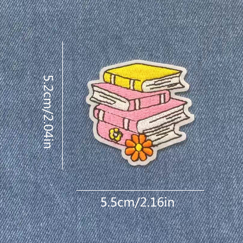 Wholesale Campus Life Back To School Embroidered Patch Iron On Decorative Accent For Hats Bags Clothing DIY Accessory