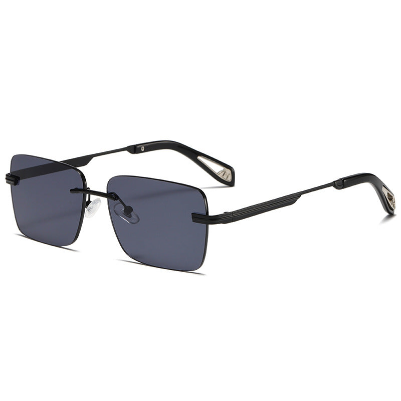Wholesale Retro Frameless Square PC Sunglasses