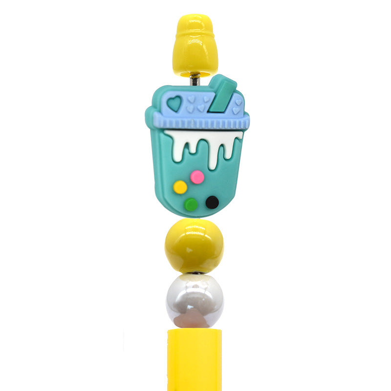 Wholesale Random 100pcs Coffee Creative Ballpoint Pen Bead