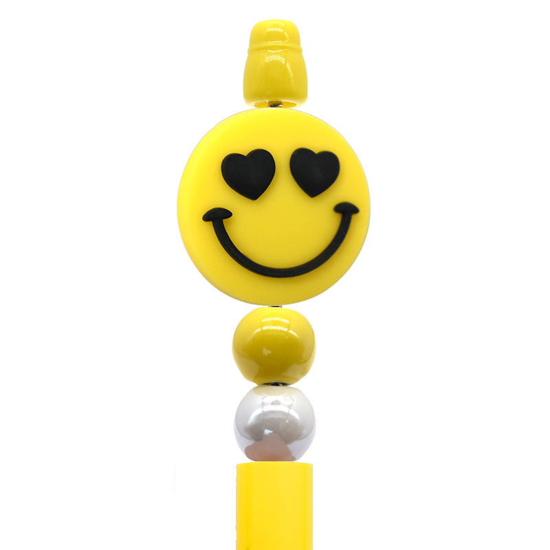 Wholesale Smiley face series cartoon flower Focal Beads