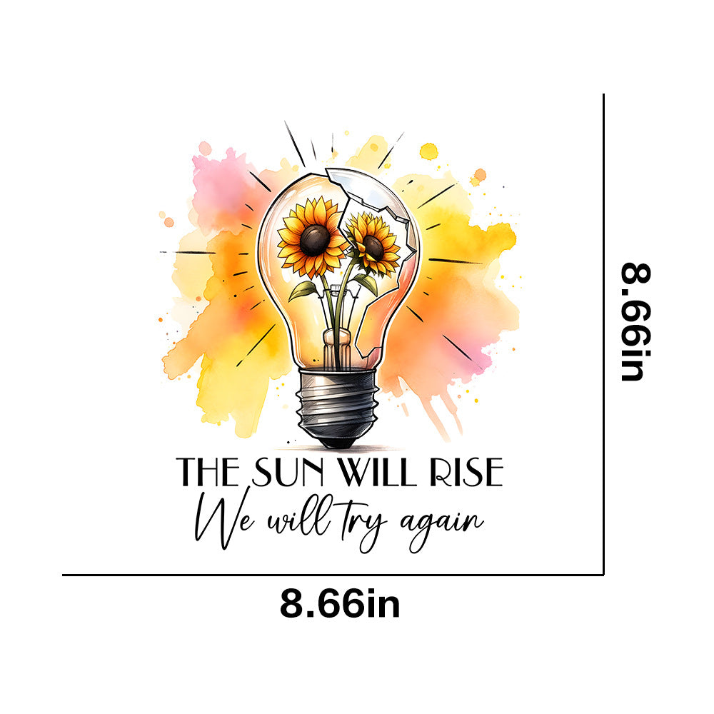 Wholesale 10pcs Butterfly Flower Rainbow Letter  UV DTF Ready to Press Transfers Wraps