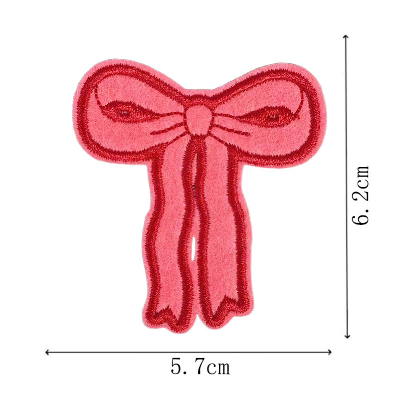 Wholesale 9 Piece Butterfly Bow Embroidered Patches Trendy DIY Fashion Accessory For Clothing Bags Hats Towels Gift Boutique Resale
