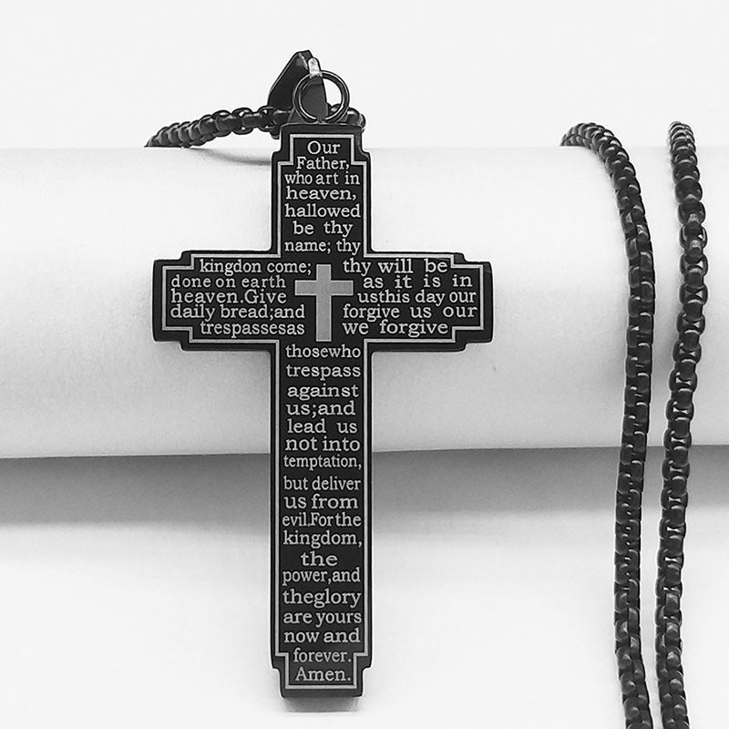 Wholesale Men's Stainless Steel Cross Necklaces