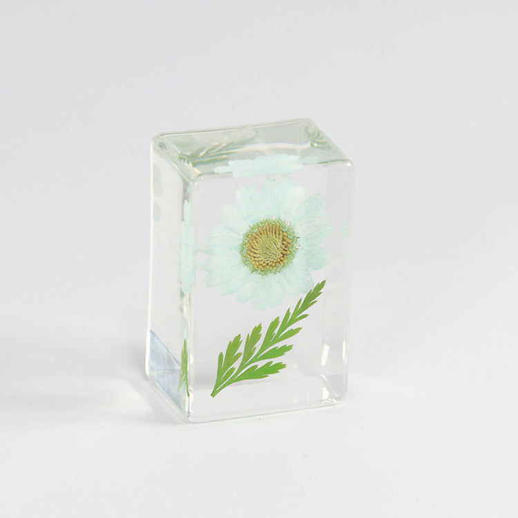 Wholesale 6pcs Creative Handmade Dried Flower Resin Dripping Glue Specimen Ornaments