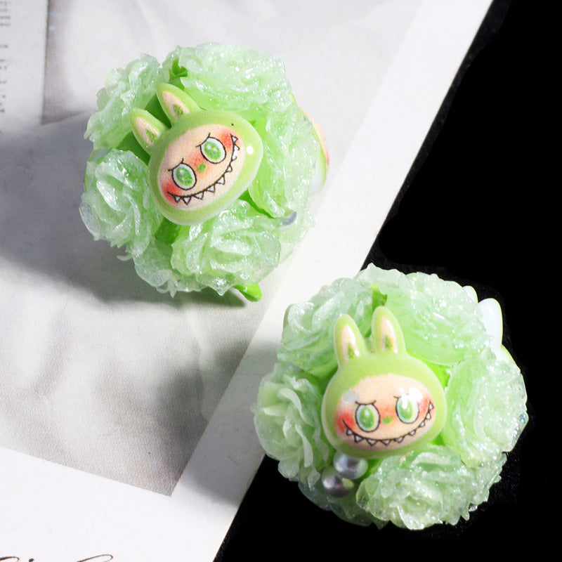 Wholesale 5pcs/pack DIY loose bead phone/ keychain with straight holes  Monster Doll OLY Exclusive