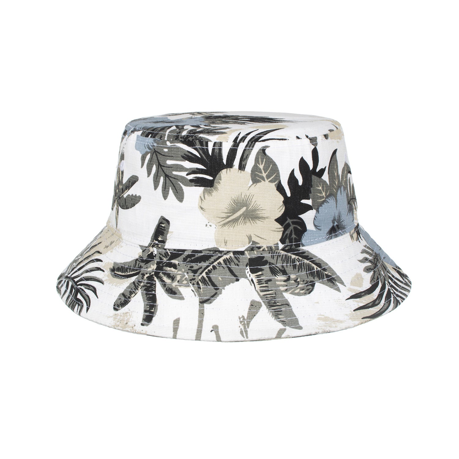Wholesale Cotton printed sun protection bucket hat wide brim bucket hat