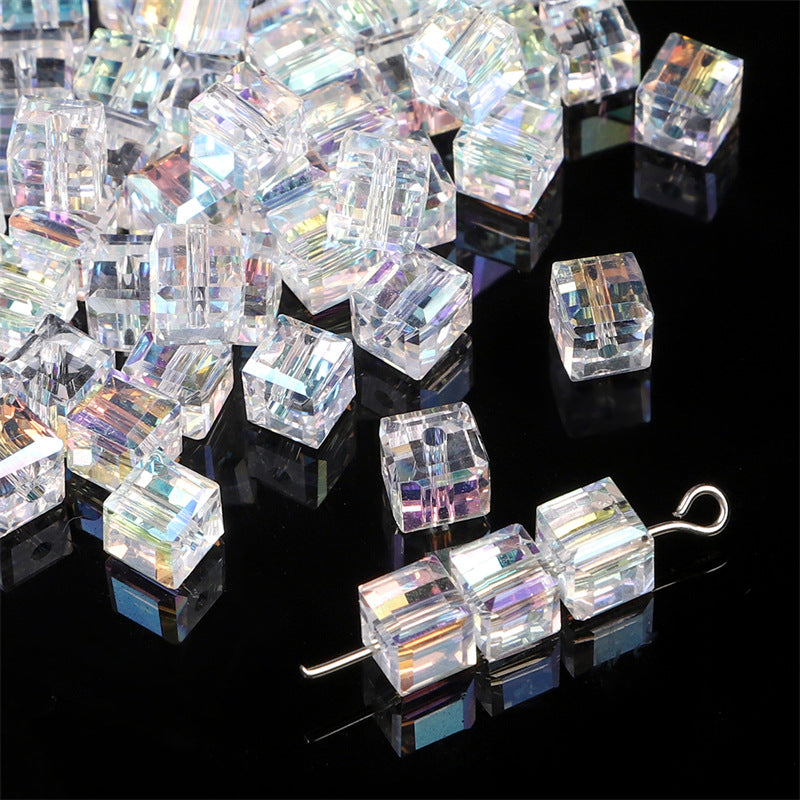 Wholesale Transparent AB Colored Peach Heart Pointed Bead Cut Bead Glass Crystal Bead