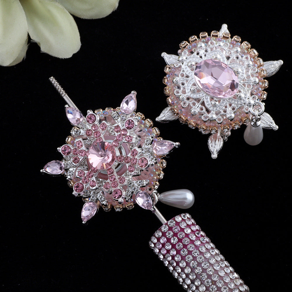 Wholesale 2pcs/pack New  Snow Alloy Clay Straight Hole Beads DIY Accessories