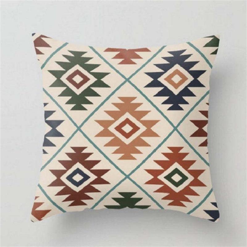Wholesale Aztec Printed Ethnic Style Linen Pillowcases